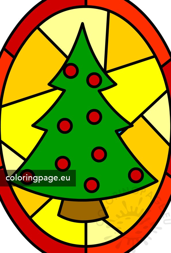 christmas stained glass window