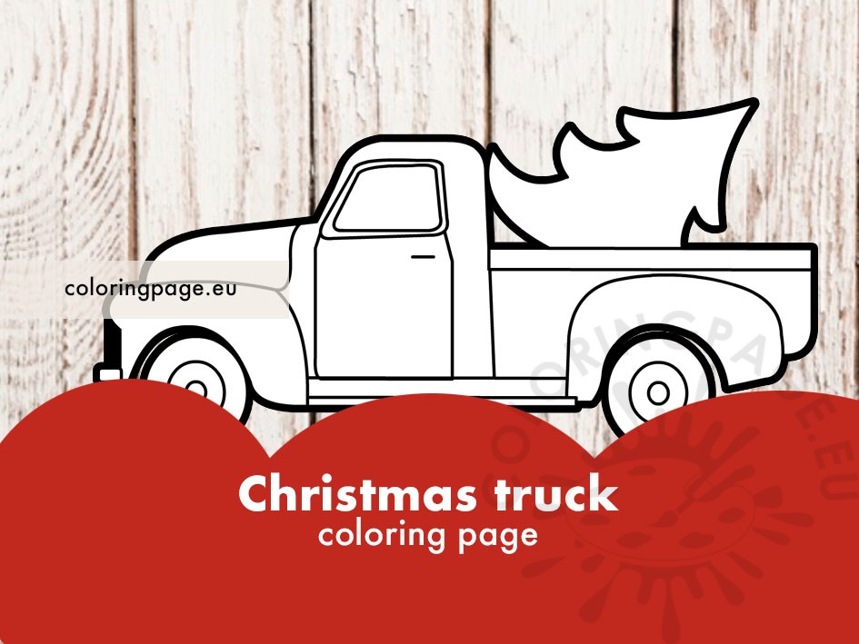 christmas truck template