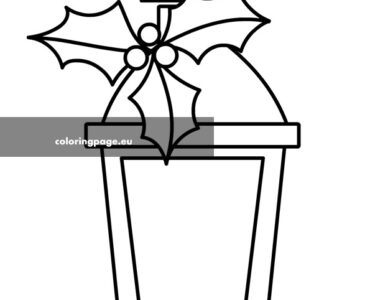 lantern holly template