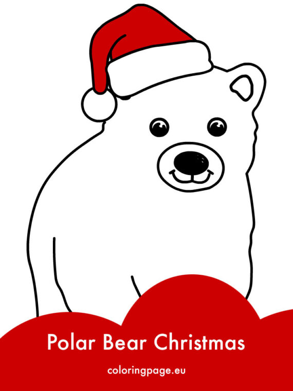 10 Polar Bear Christmas Coloring Pages to Spread Holiday Cheer