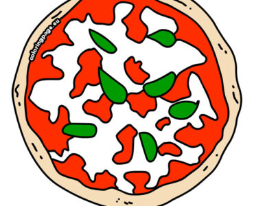 round pizza margarita
