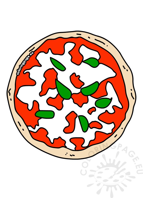 round pizza margarita