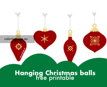 set hanging christmas balls