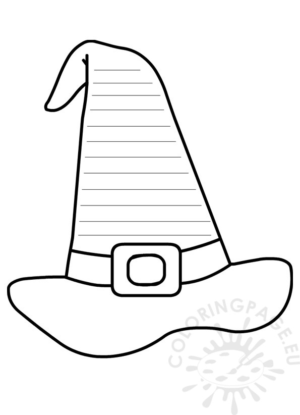 witch hat writing template