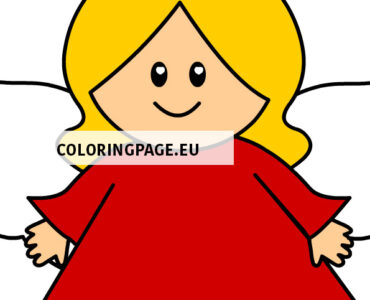 angel red dress