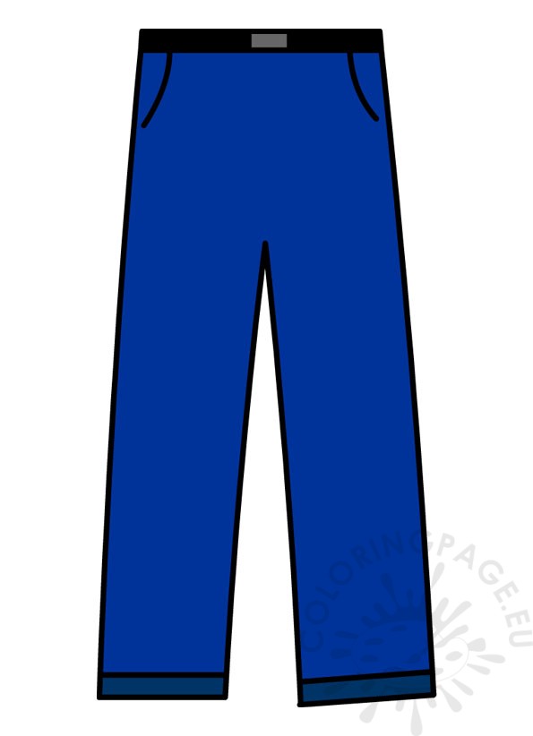 blu trousers