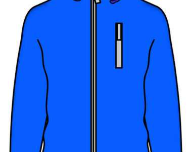 blue windbreaker