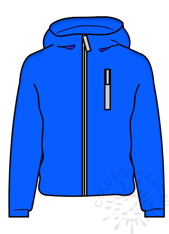 Blue Windbreaker | Coloring Page