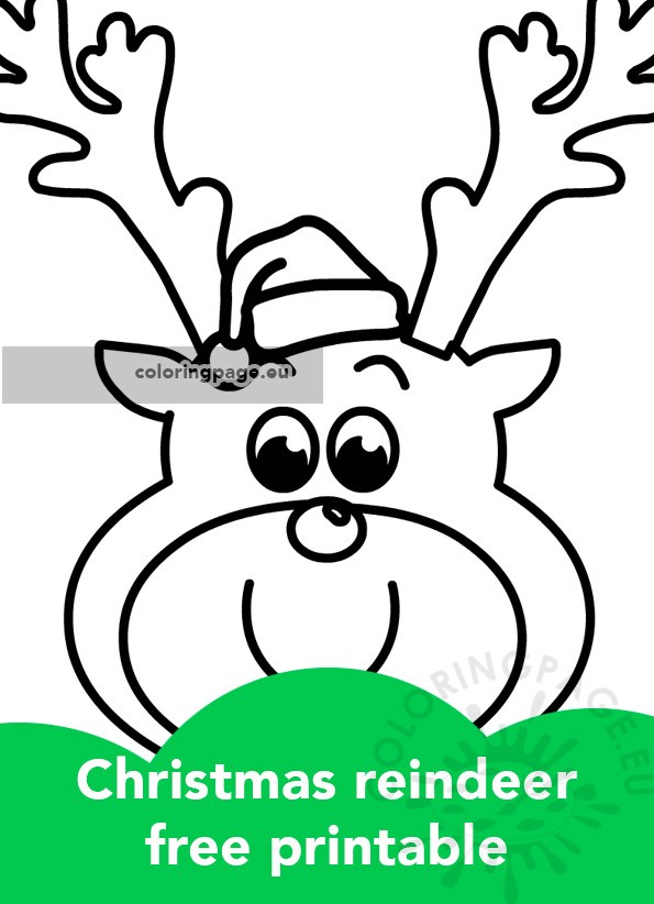 cartoon christmas deer