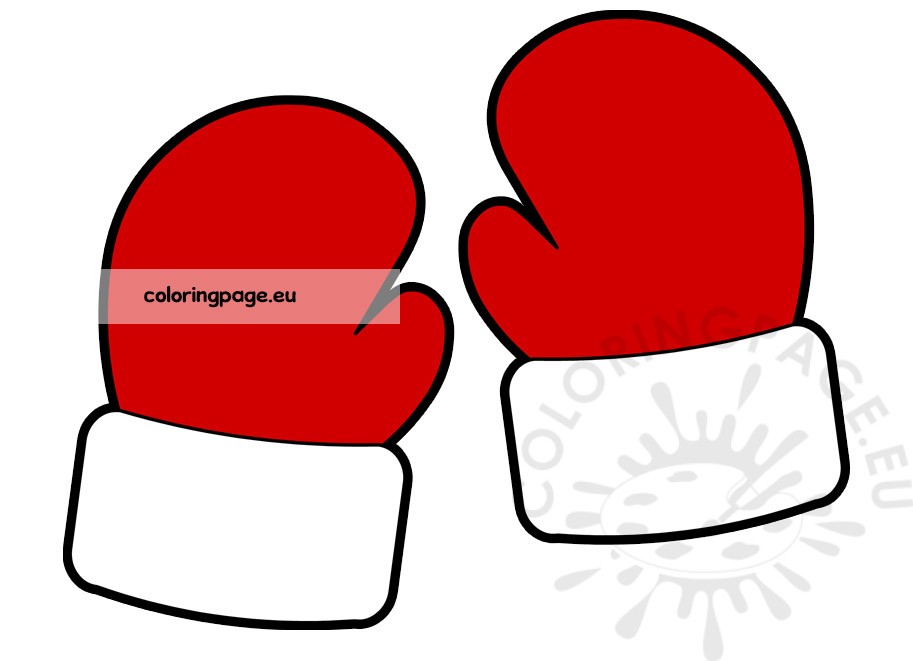 christmas red gloves