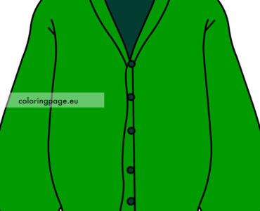 green cardigan