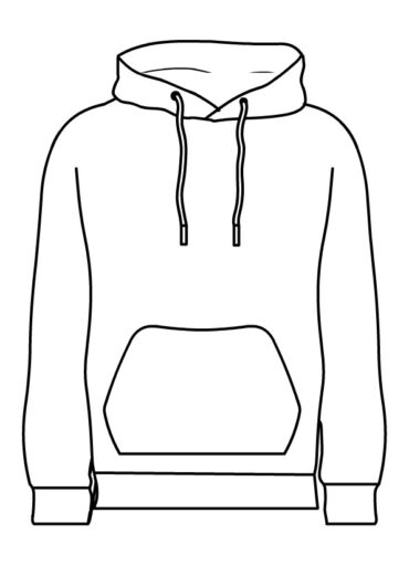 Hoodie | Coloring Page