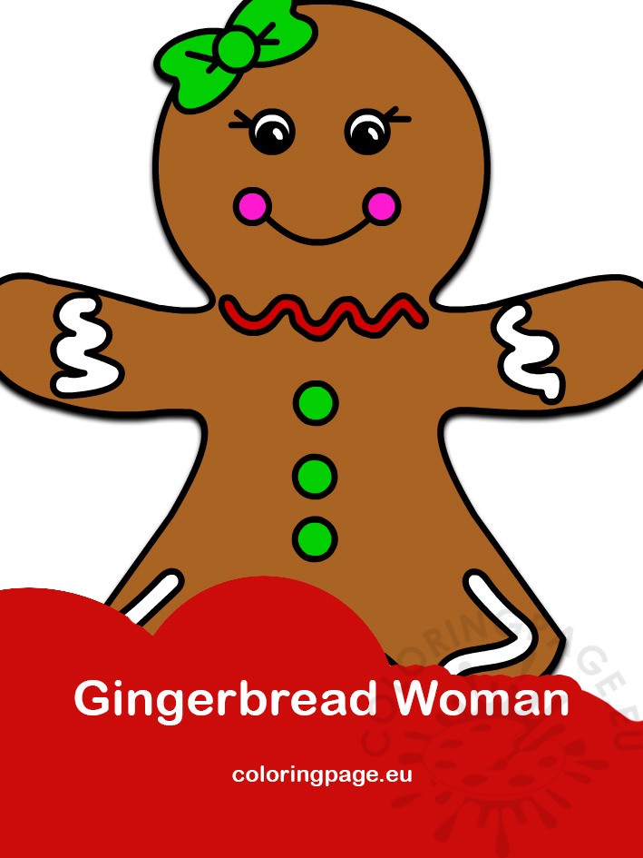 This image has an empty alt attribute; its file name is gingerbread-woman-with-bow.jpg