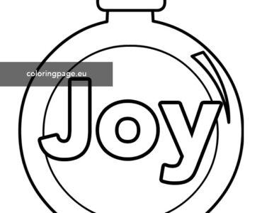 joy ornament template