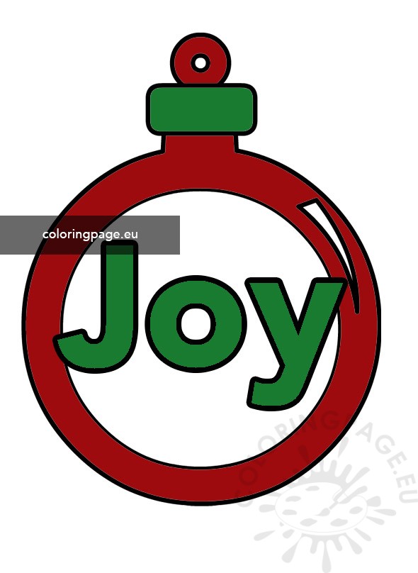 red joy ornament