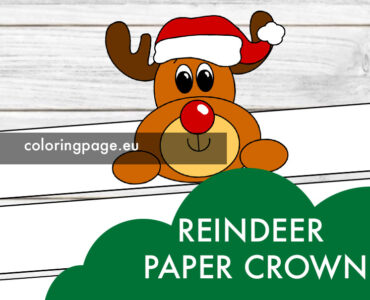 reindeer paper crown 1