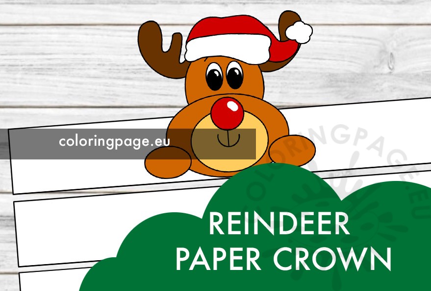 reindeer paper crown 1