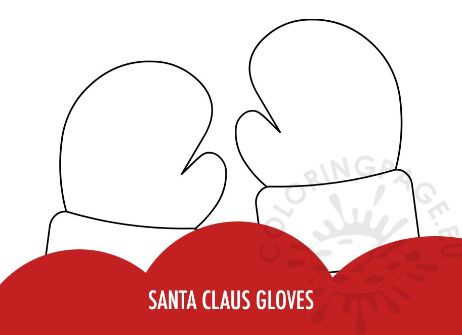 santa claus gloves