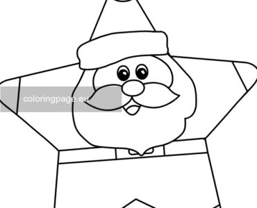 santa star template