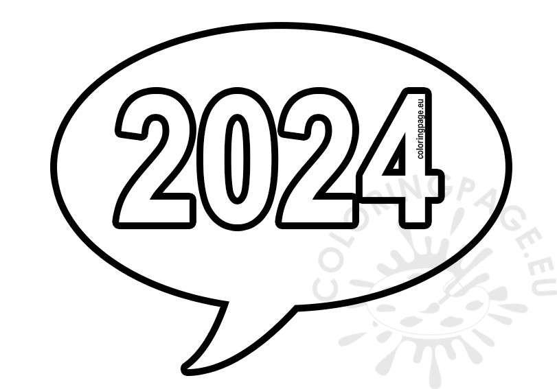 2024 speech bubble