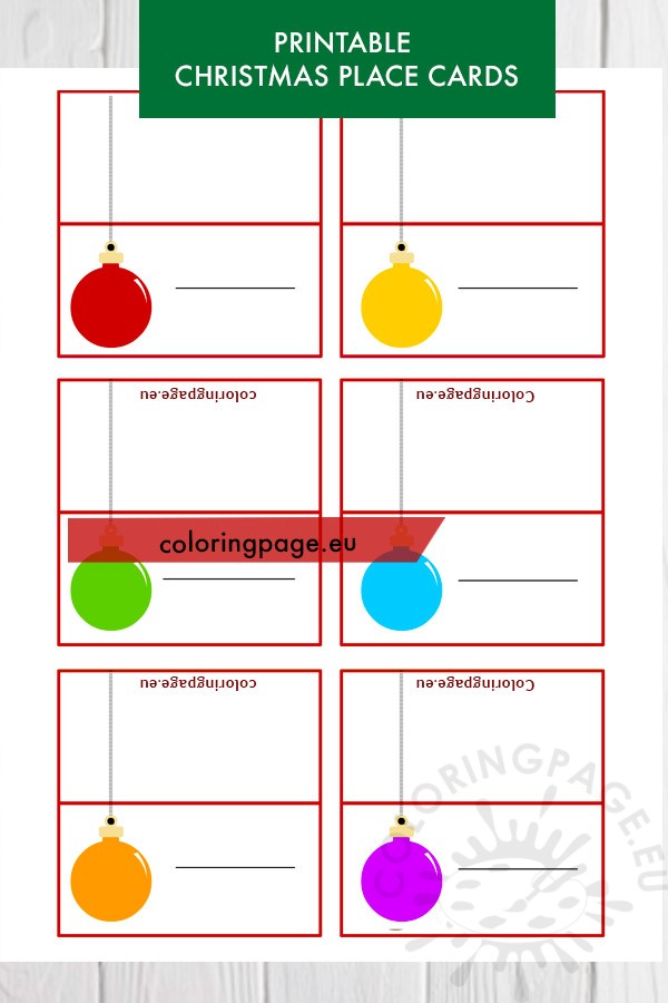christmas place cards