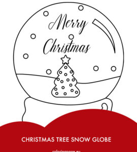 christmas tree snow globe