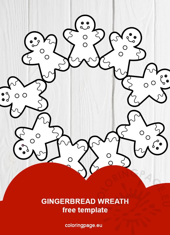 gingerbread wreath template