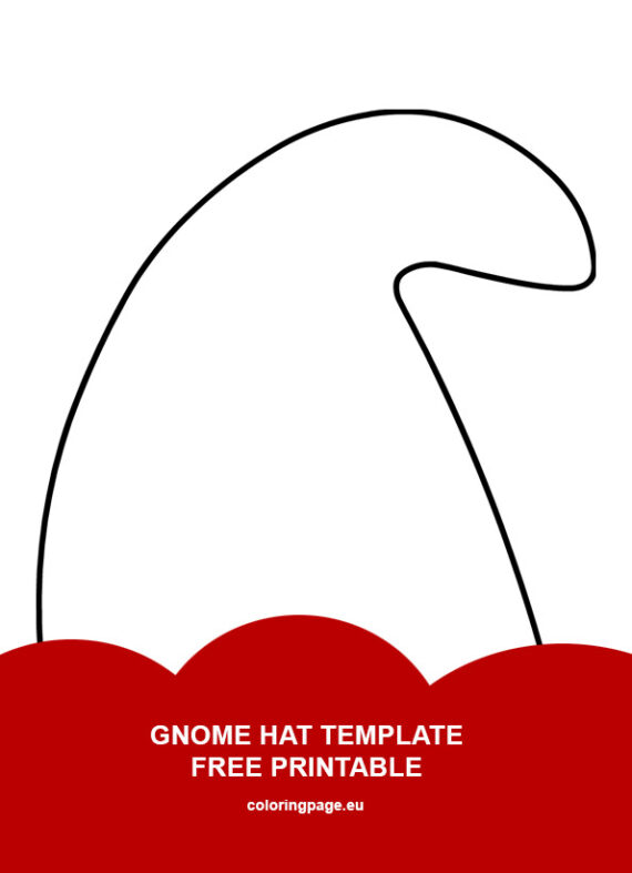 Gnome Hat Coloring Page