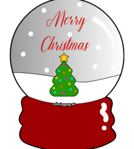 merry christmas snow globe