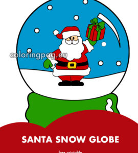 santa gift snow globe