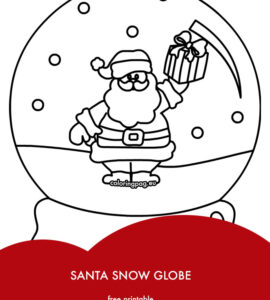 santa snow globe