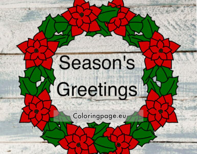 seasons greetings wreath