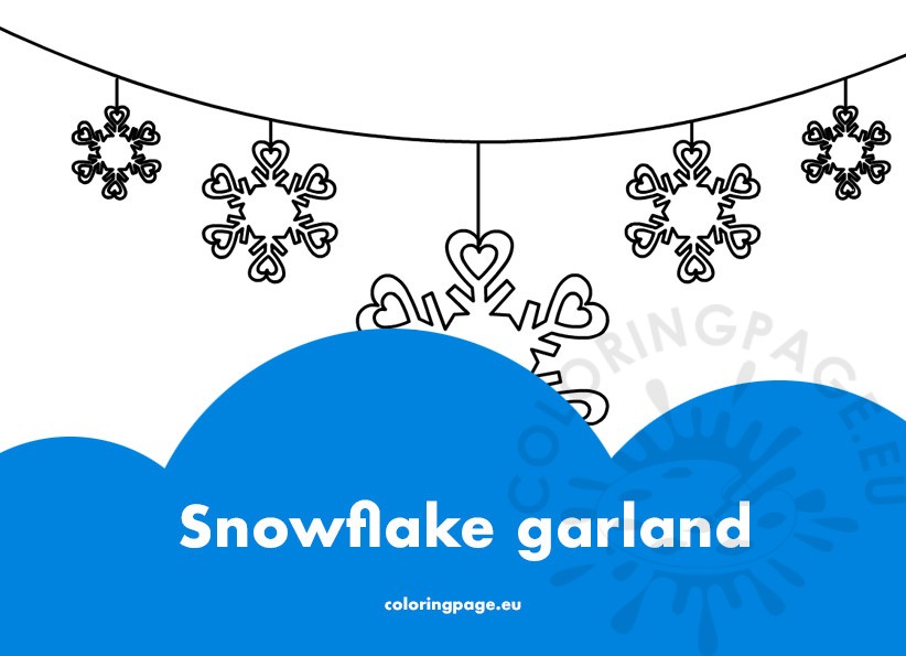 snowflake garland