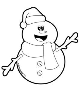 snowman christmas hat