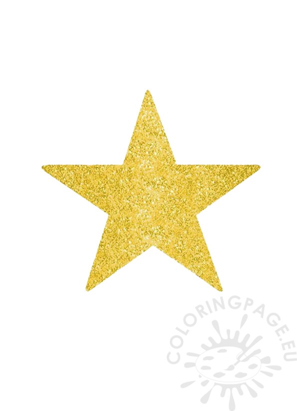 star glitter gold