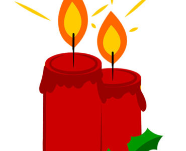 two holiday candles