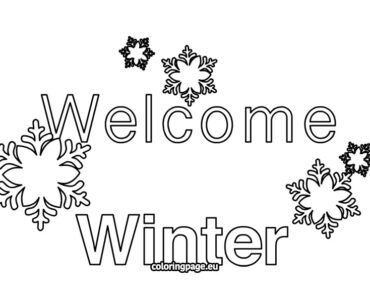 welcome winter lettering