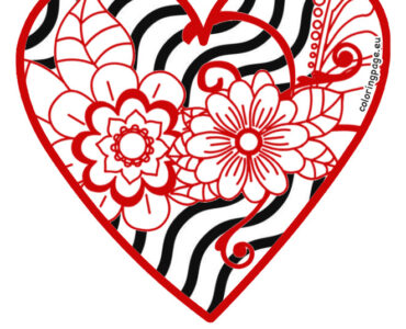 heart shape mandala