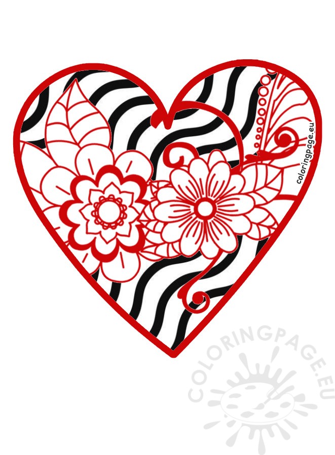 heart shape mandala
