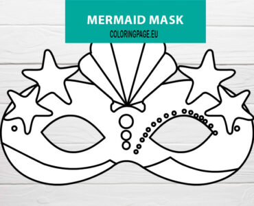 mermaid mask template