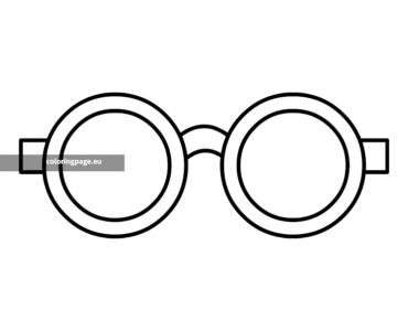 round eyeglasses template