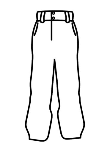 Snow pants | Coloring Page