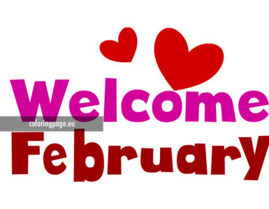 welcome february text
