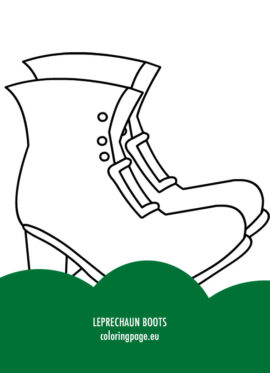 Leprechaun boots | Coloring Page