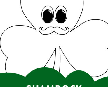 shamrock with mustache