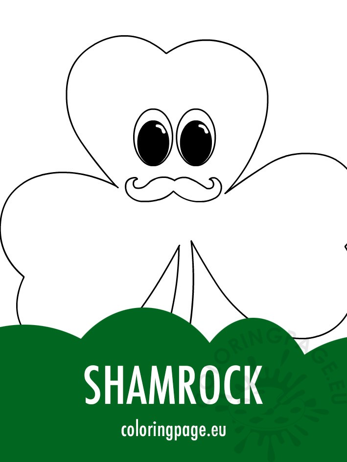 shamrock with mustache