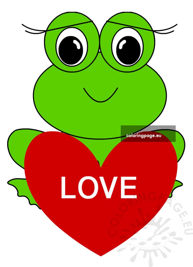valentine frog