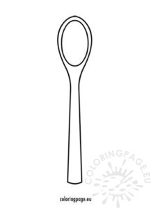Wooden spoon | Coloring Page