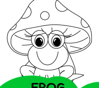 cute frog mushroom