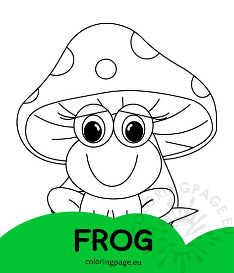 cute frog mushroom